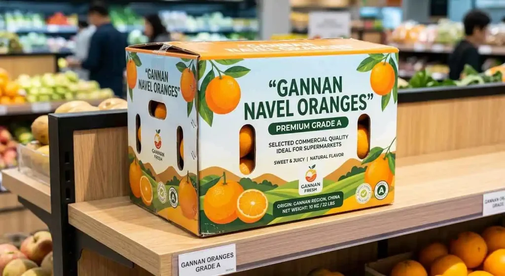 Gannan Navel Orange (Grade A) — Commercial Grade for Supermarkets