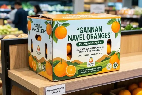 Gannan Navel Orange (Grade A) — Commercial Grade for Supermarkets