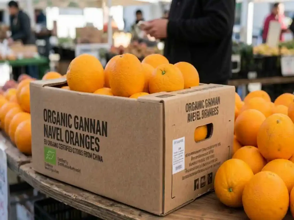 Organic Gannan Navel Oranges — EU Organic Certified Citrus from China