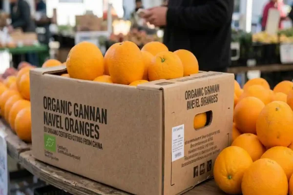 Organic Gannan Navel Oranges — EU Organic Certified Citrus from China
