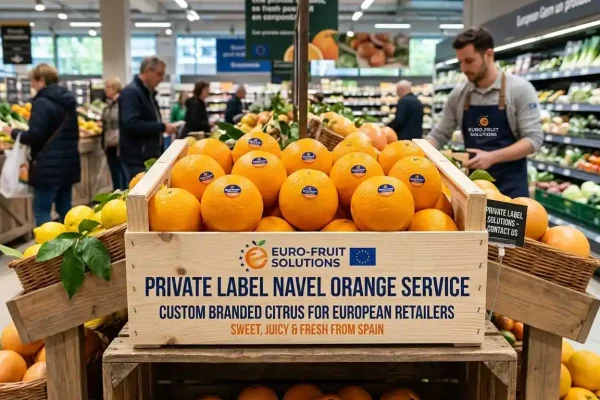 Private Label Navel Orange Service — Custom Branded Citrus for European Retailers