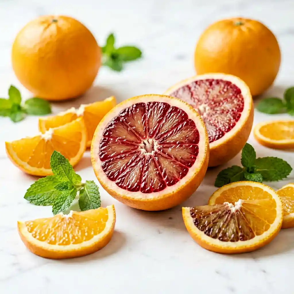 Blood orange nutrition facts and anthocyanin content comparison